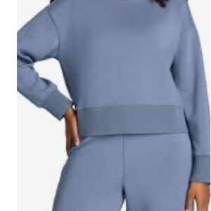 Blue Sweatshirt and Pants Set